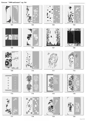 Каталог пескоструйных рисунков на зеркалах фасадов шкафов-купе от Гарант -  Mebelist