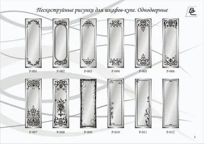 Зеркала с пескоструйным рисунком