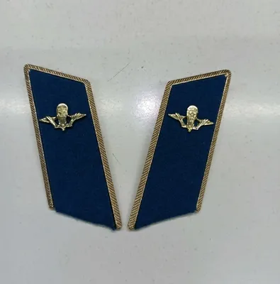 Петлицы airborne USSR color blue (original, with storage) lavalier signs  emblem troops