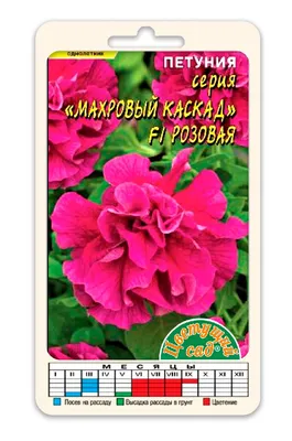 Петунии Цветущий сад ЦС Петуния МАХРОВЫЙ КАСКАД - купить по выгодным ценам  в интернет-магазине OZON (763848424)
