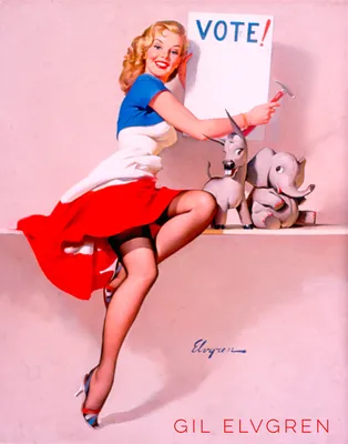 Safari Pin-up Girl by Gil Elvgren Pin-up Girl Vintage Art - xzendor7