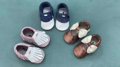Пинетки-кроссовки для девочки ID 19438, Пинетки, Для новорожденных, Работы  для детей ручной работы | Вся ручная работа на HandsForYou