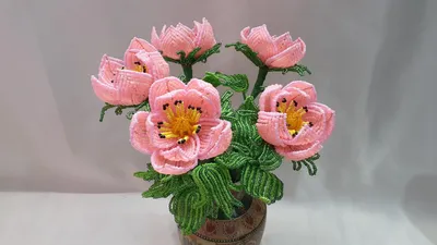 Плетение цветов розы из бисера своими руками: пошаговая инструкция, мастер- класс