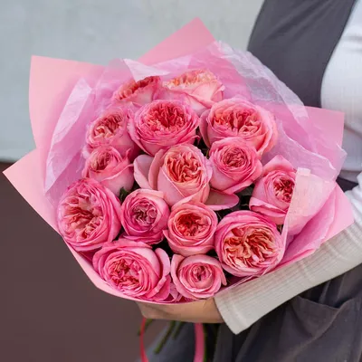 Купить Искусственные пионовидные розы крупные, цвет розовый винтаж, букет 8  голов оптом