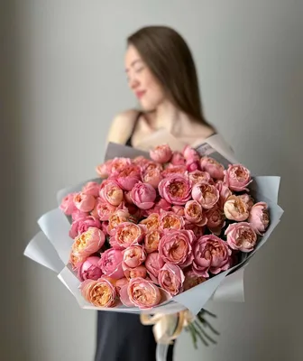 Пионовидные розы Love | купить недорого | доставка по Москве и области
