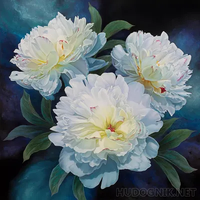 58 Как НАРИСОВАТЬ ПИОНЫ маслом. Цветы маслом | How to Paint Peonies.  Flowers Oil Painting - YouTube