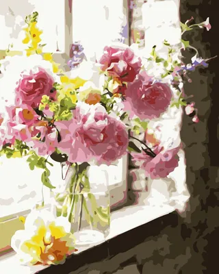 Розовые пионы» картина Николаева Юрия маслом на холсте — заказать на  ArtNow.ru
