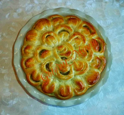 Мясной пирог \"Хризантема\"😍🌼 - рецепт автора Халида Абузарова🥰