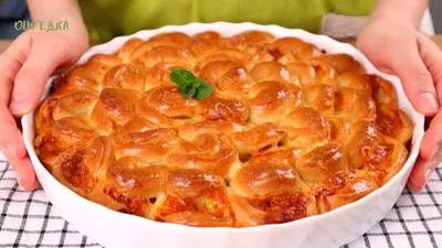 Пышный пирог «Хризантема» с мясом. Казалось бы простой, но такой вкусный |  oliv'едка | Рецепты | Дзен