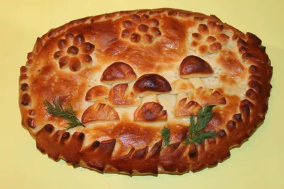 Мясной пирог ХРИЗАНТЕМА.