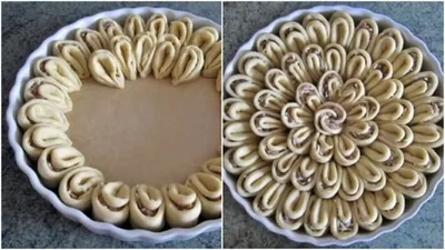 Готовит Мама: Мясной пирог \"Хризантема\"
