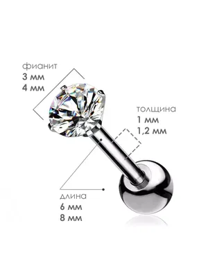 PINME titanium Пирсинг штанга из титана