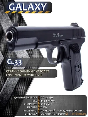 Пистолет ТТ страйкбольный — интернет магазин AirSoft-RUS