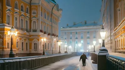 Как выглядит снежный Петербург в конце марта