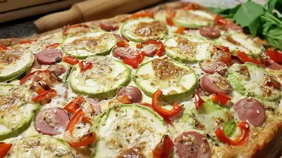 Пицца без сыра 🍕 - рецепт автора Алина Толобековна
