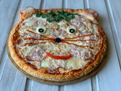 Пицца :: Пицца \"Наглый, Рыжий Кот\" Детская 850 гр.