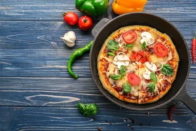Пицца на батоне на сковороде — рецепт с фото пошагово