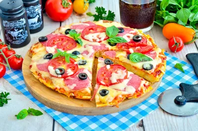 А-ля пицца\" на батоне - рецепт автора Надежда