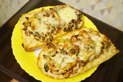 Ленивая пицца из батона в духовке | Быстрые и простые рецепты | Дзен