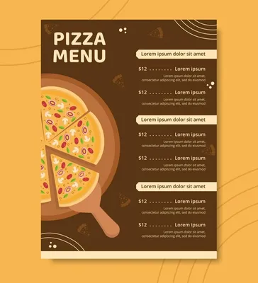 Pizza Menu | Меню Template