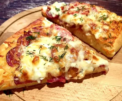 Мясная пицца 🍕 - рецепт автора Оля-ля 🌳