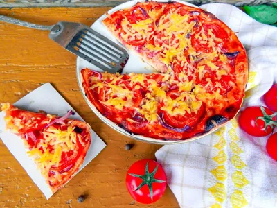 Пицца на кефире без яиц - пошаговый рецепт с фото на Повар.ру