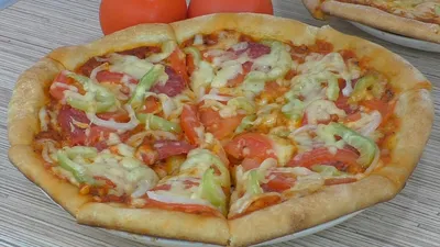 Простая пицца на кефире в духовке рецепт с фото пошагово - 1000.menu