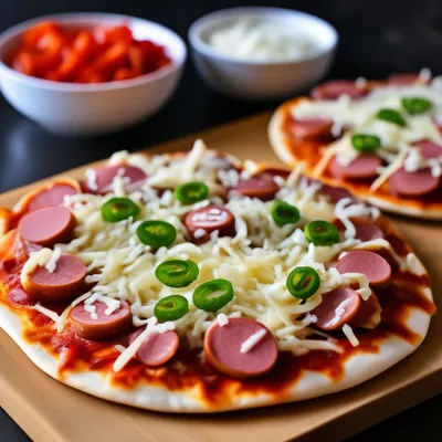 Ленивая пицца на лаваше 2 сыра – рецепт | FoodOboz