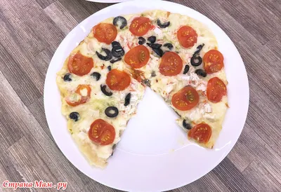 Рецепт пиццы на лаваше с колбасой и сыром