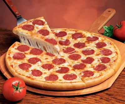 Пицца пепперони фото