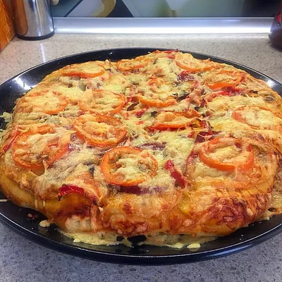 Пицца пирог рецепт с фото фотографии