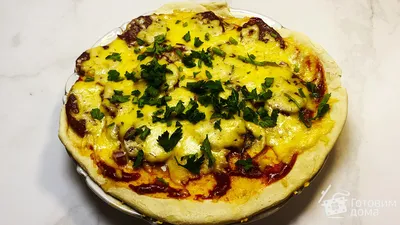 Пицца на сковороде - пошаговый рецепт с фото на Готовим дома