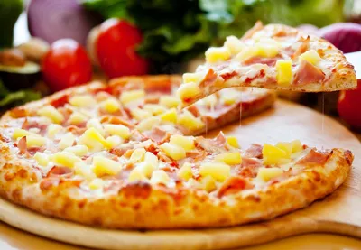 Пицца с ананасами рецепт с фото фотографии