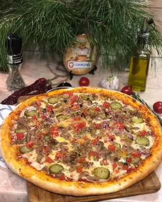 Рецепт пиццы с мясным фаршем