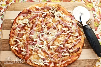 Пицца с колбасой рецепт – Итальянская кухня: Паста и пицца. «Еда»