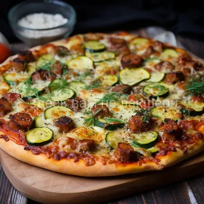 Пицца с колбасой, балыком и шинкой «Перфетта» рецепт – Итальянская кухня:  Паста и пицца. «Еда»