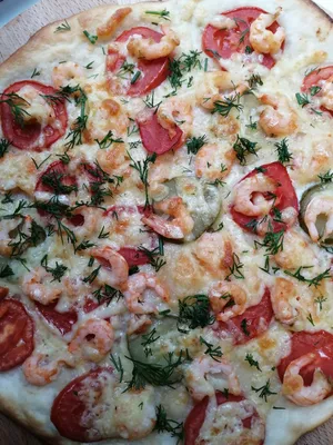 Пицца с креветками 🍕 - рецепт автора Ольга Четвергова