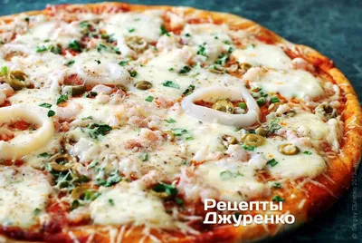 Пицца с креветками и сыром, …» — создано в Шедевруме