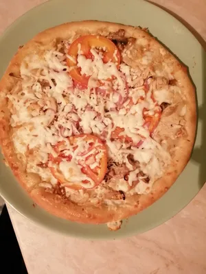 Пицца с курицей и грибами - рецепт автора hedgehog_recipes