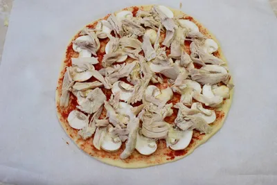 Пицца с курицей и грибами | Cooking_Kate | Дзен