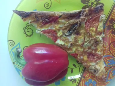 Пицца с курицей и грибами …» — создано в Шедевруме