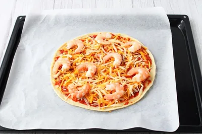 Оригинальная пицца с морепродуктами