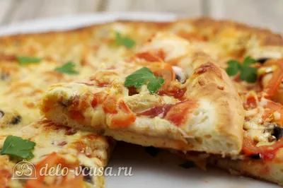 Оригинальная пицца с морепродуктами