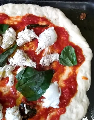 Мини-пиццы с моцареллой, томатами и базиликом | Рецепт | Идеи для блюд,  Мини-пиццы, Тесто для пиццы