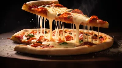 Пицца с плавленым сыром, помидорами и салями - Рецепты - Hochland