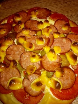 Пицца с плавленым сыром - рецепт автора Виктория