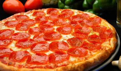 Пицца Итальянская с салями и трюфельным соусом - Сен-Сей Суши Пицца