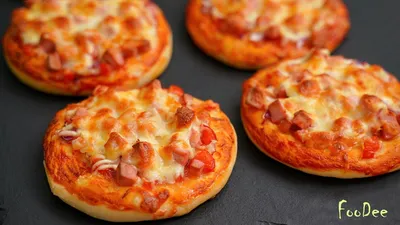 Homemade mini pizzas on fluffy dough! VERY tasty and simple! - YouTube