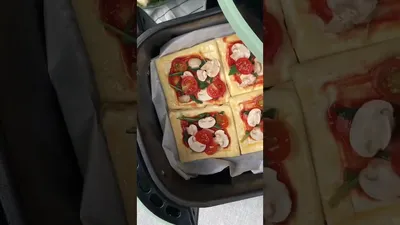 Мини-пицца Пепперони в аэрогриле Cosori
