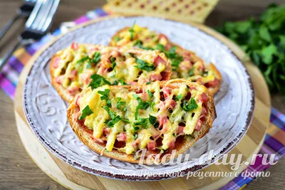 Пицца на тостовом хлебе | Дачная кухня (Огород.ru)